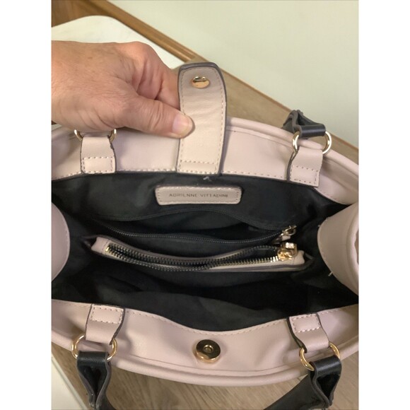 Adrienne Vittadini handbag black/rose classic business travel - Picture 8 of 9